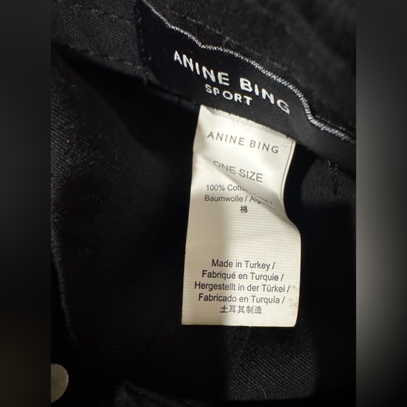 Anine  Bing Women’s black cap. Authentic - Picture 5 of 7